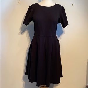 LuLaRoe Black Amelia Dress with Rose Gold Zipper
